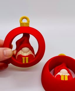 Gift Gnome Ornament Set 3d model