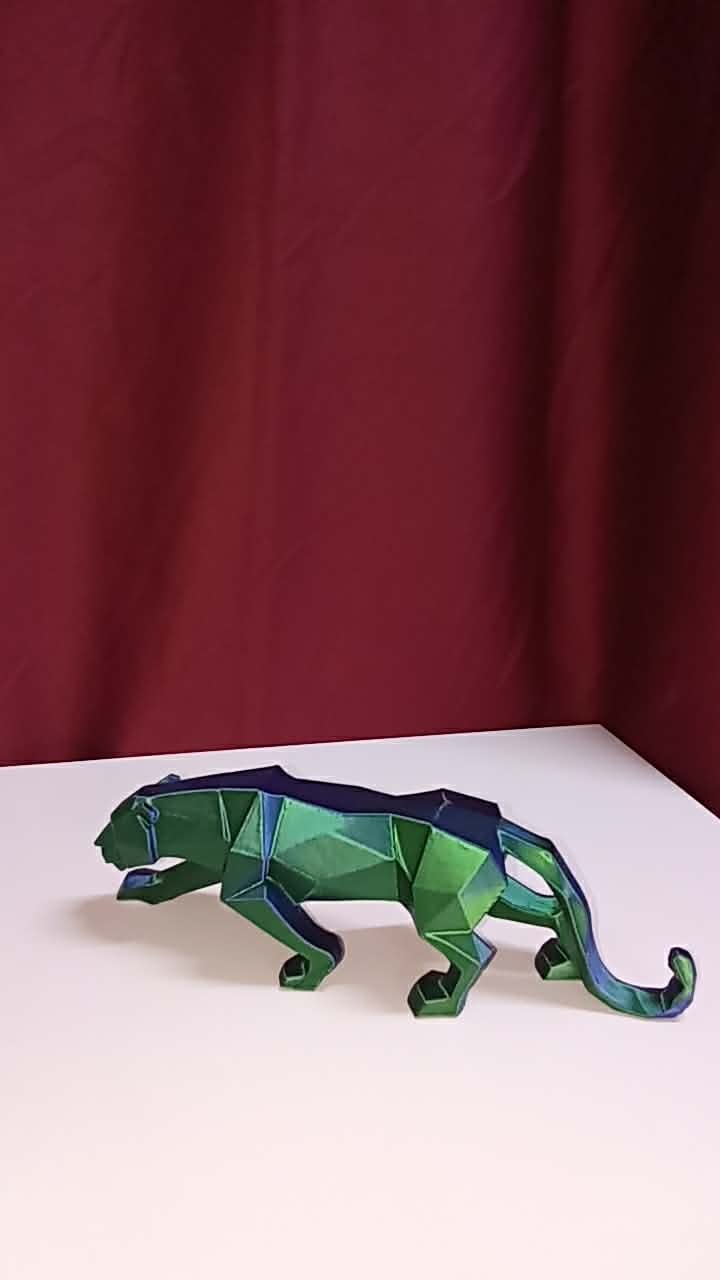 Decorative tiger statue 3d model
