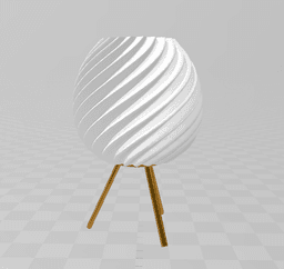 SPIRAL GLOW LAMP 3d model