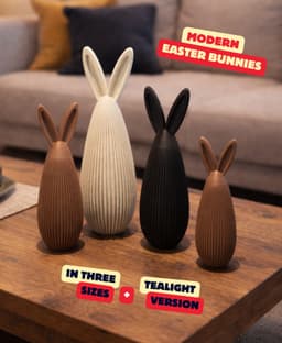 MODERN EASTER BUNNIES / BUNNY DECOR / MODERN EASTER DECOR / HOMEDECOR / DECOR / DECORATIONS 3d model