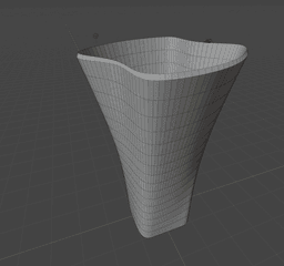Wavy Rim Serenity Vase 3d model