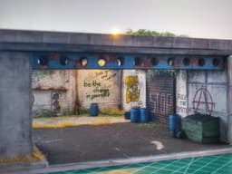 Railway and Underpass Diorama for Hot Wheels and 1:64 Diecast Cars 3d model