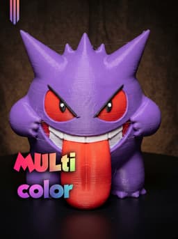 Gengar 3MF | Pokemon Multi-Color | FDM 3d model