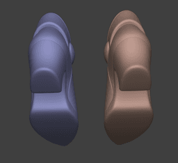 Lunar Sailor Boots – Fantasy BJD Shoes for 1:6 Dolls & Display Versions 3d model