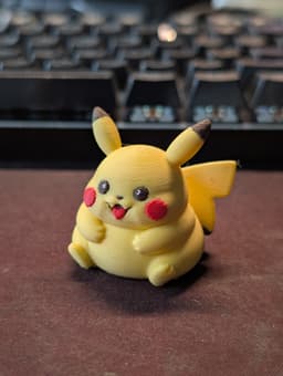 Chunky Pikachu - Pokemon figure 3d model