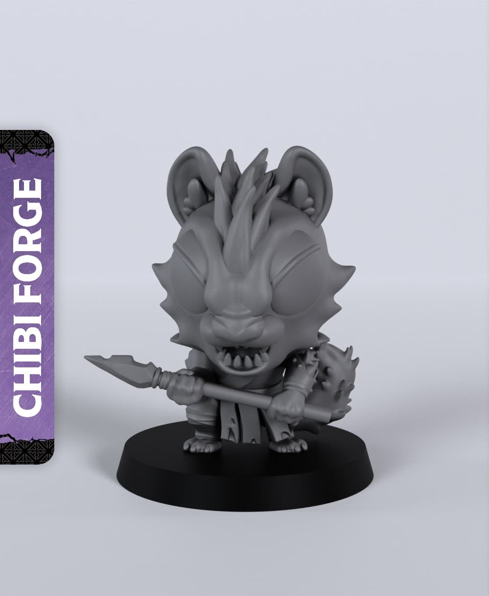 Gnoll Marauder Spear - With Free Dragon - 5e DnD Inspired for RPG and Wargamers 3d model