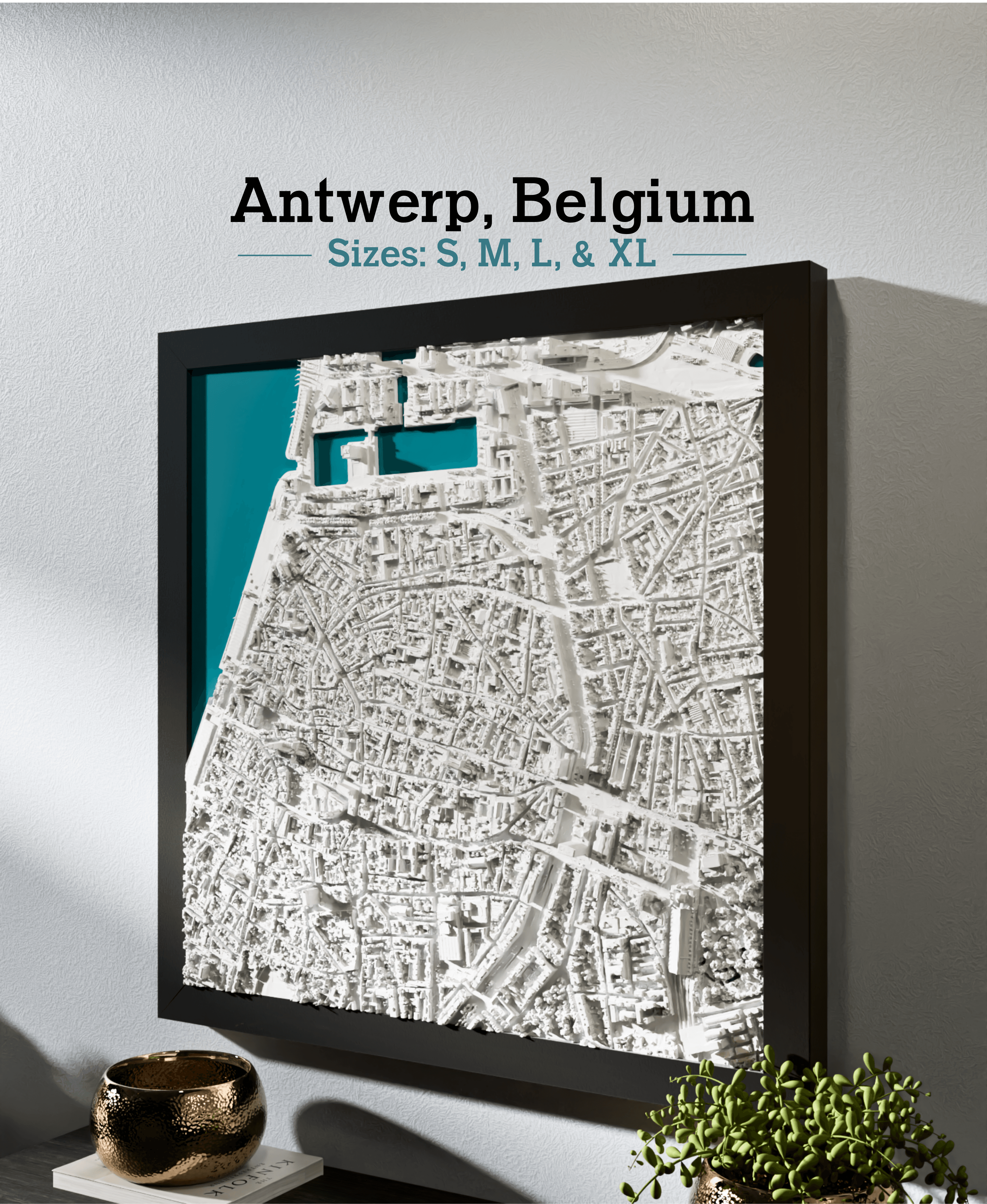 Antwerp, Belgium - S, M, L, & XL 3d model