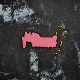 Powered by B*tchdust Keychain 3d model