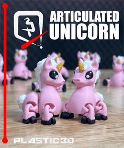 Articulated Unicorn — The Mythical Guardian 3d model
