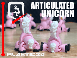 Articulated Unicorn — The Mythical Guardian 3d model