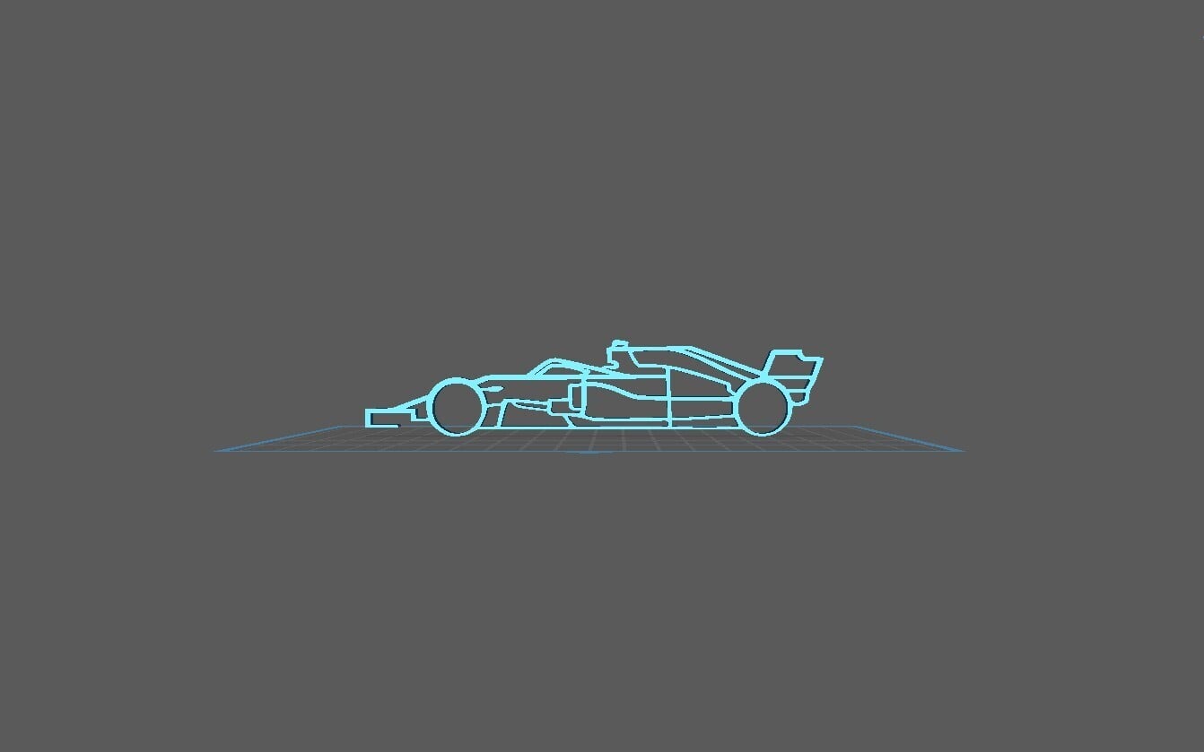 Formula 1 - 2020 Wall Art 3d model