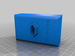Retro style business card holder 3d model