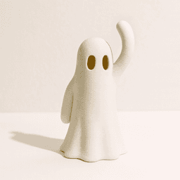 FRIENDLY GHOST TRIO (TEALIGHT COMPATIBLE) / HALLOWEENDECOR 3d model