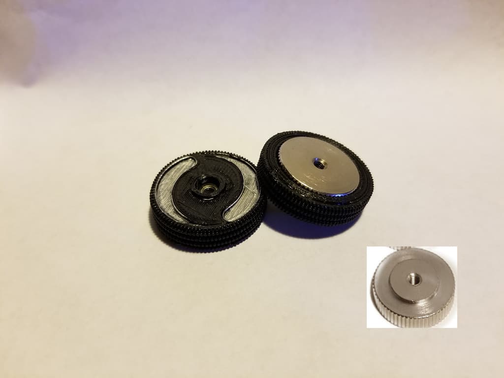 Maker Select 2.1 / Wanhao Thumbwheel Bed Leveling covers 3d model