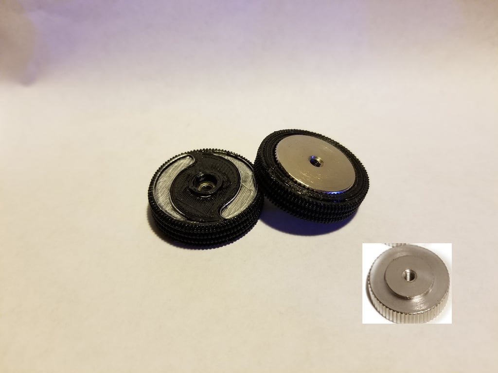 Maker Select 2.1 / Wanhao Thumbwheel Bed Leveling covers 3d model