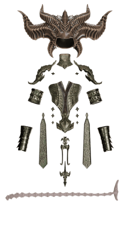 LILITH DIABLO COSPLAY SET 3d model