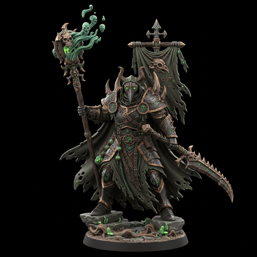 Plague Necromancer Lantern Souls Detailed STL Download 3d model