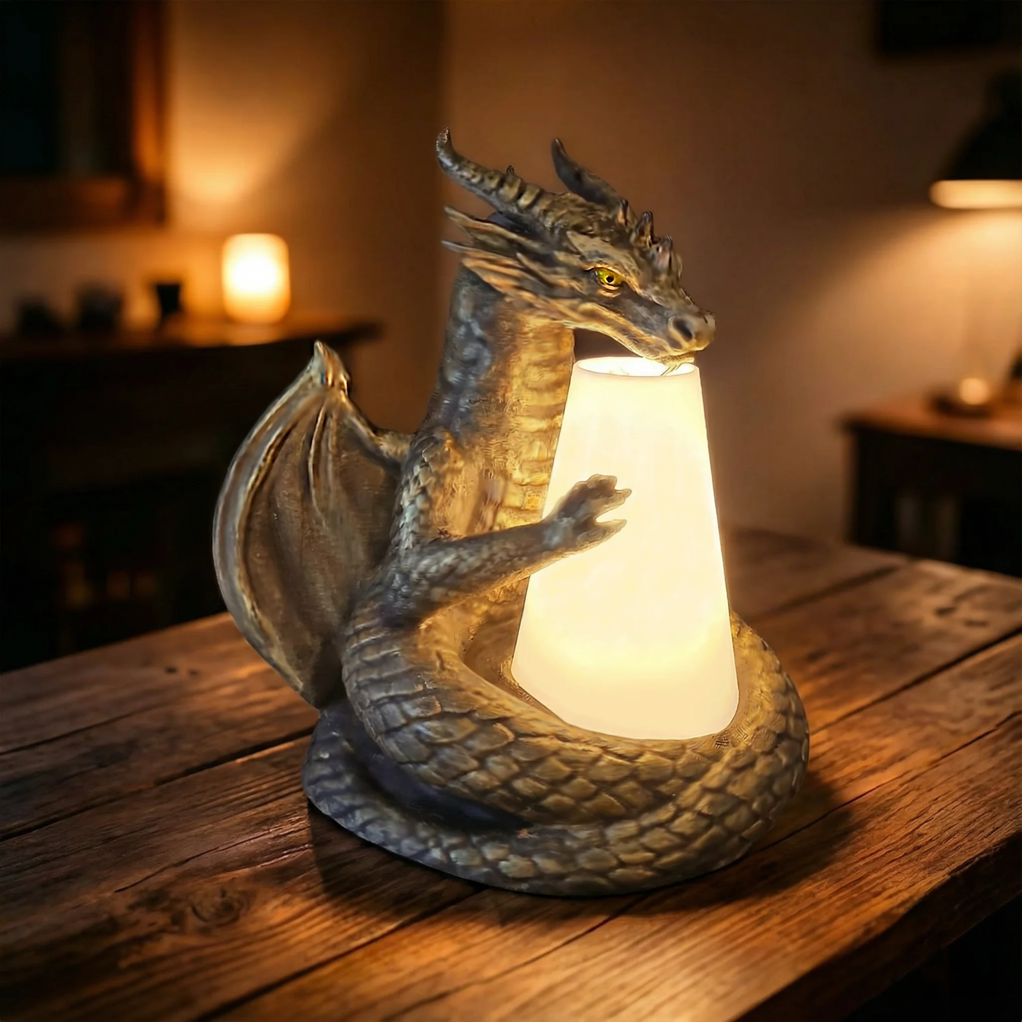 Dragon Guardian Cone Light Lamp 3d model