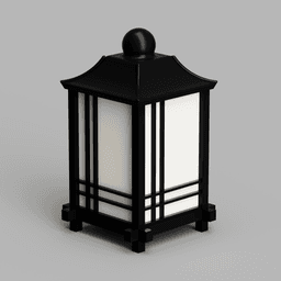 Japanese Shoji Lamp 3d model