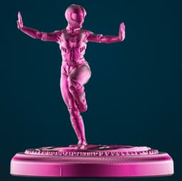 MMPR 95" Pink Ranger Statue 3d model