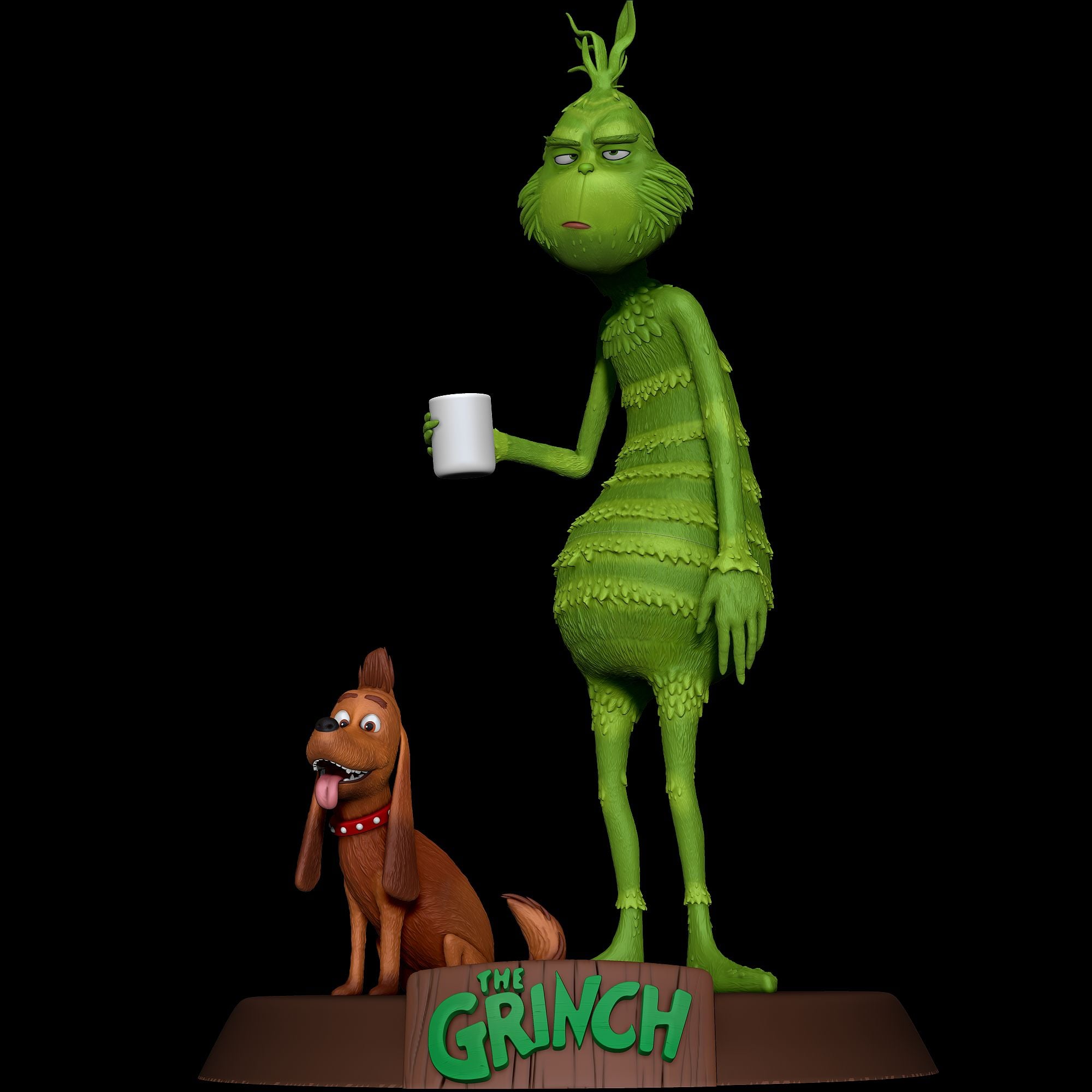 Grinch's Morning Coffee 3d model