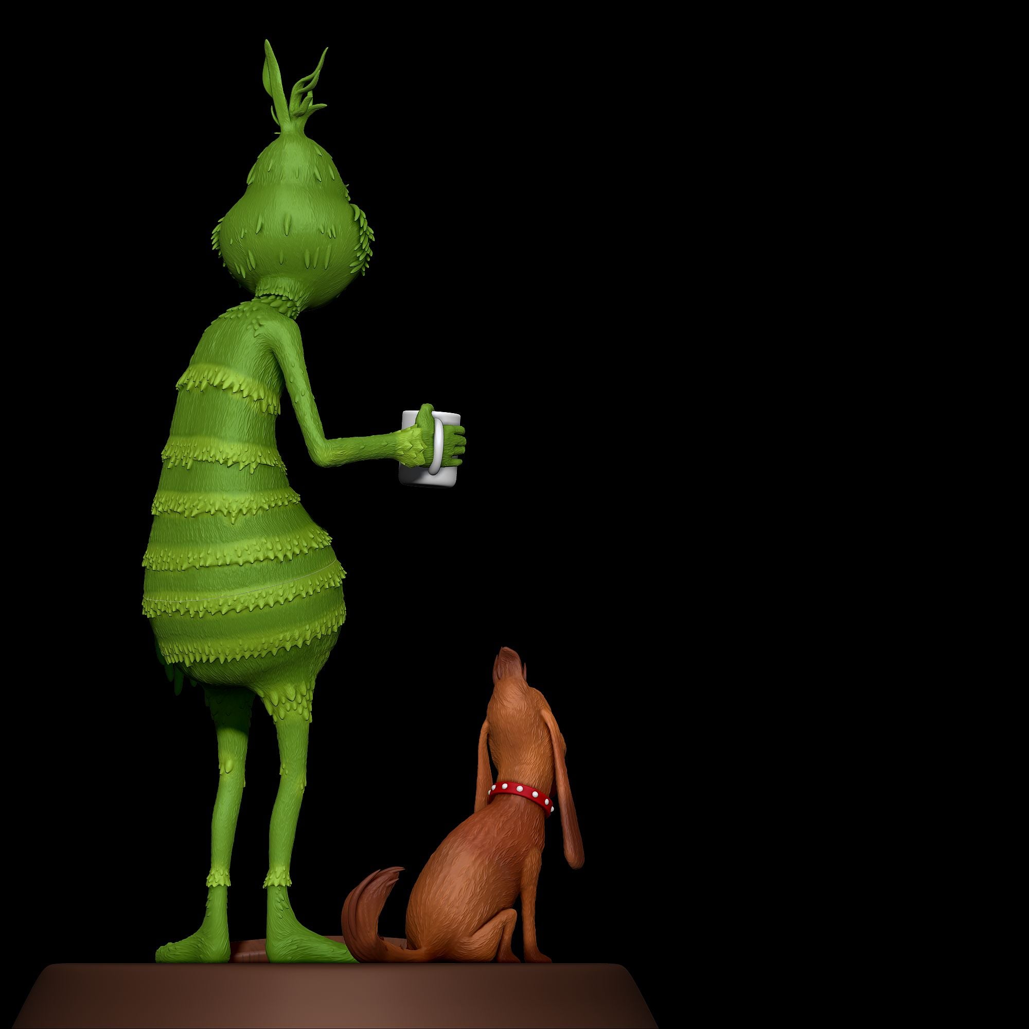 Grinch's Morning Coffee 3d model