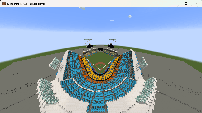 Minecraft Dodger Stadium 3d model