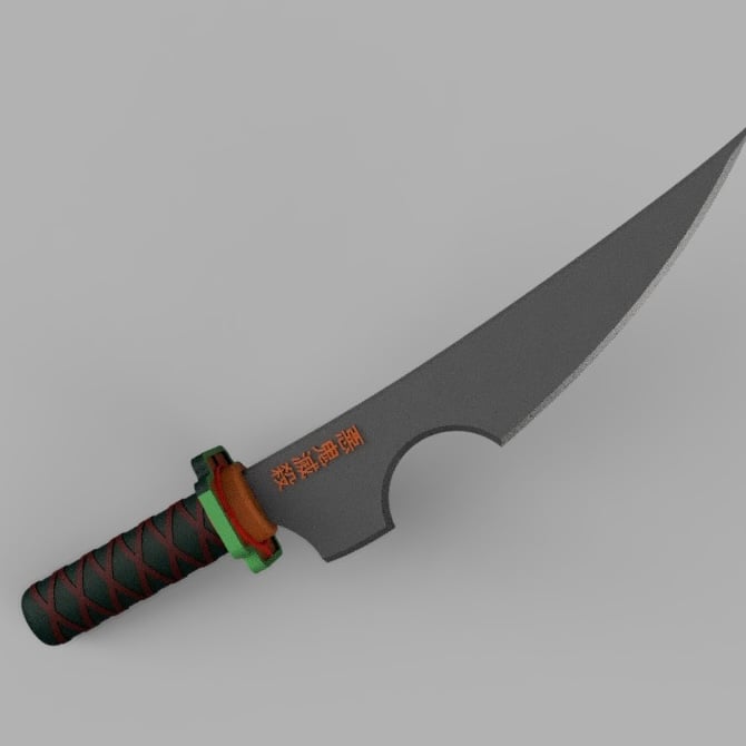 Tengen Uzui Katana 3d model
