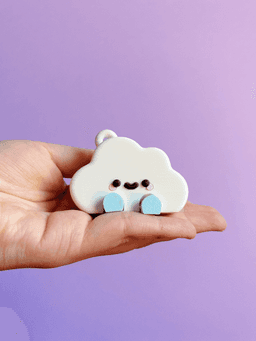 Cute Articulated Cloud | No AMS | Print-in-place | Support-free 3d model
