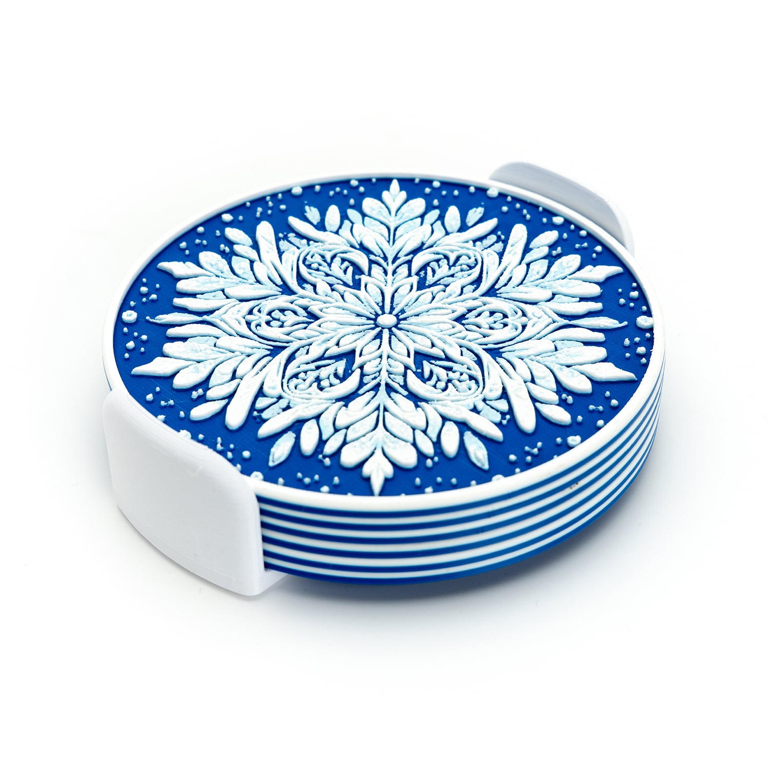 Snowflake Coasters 3d model