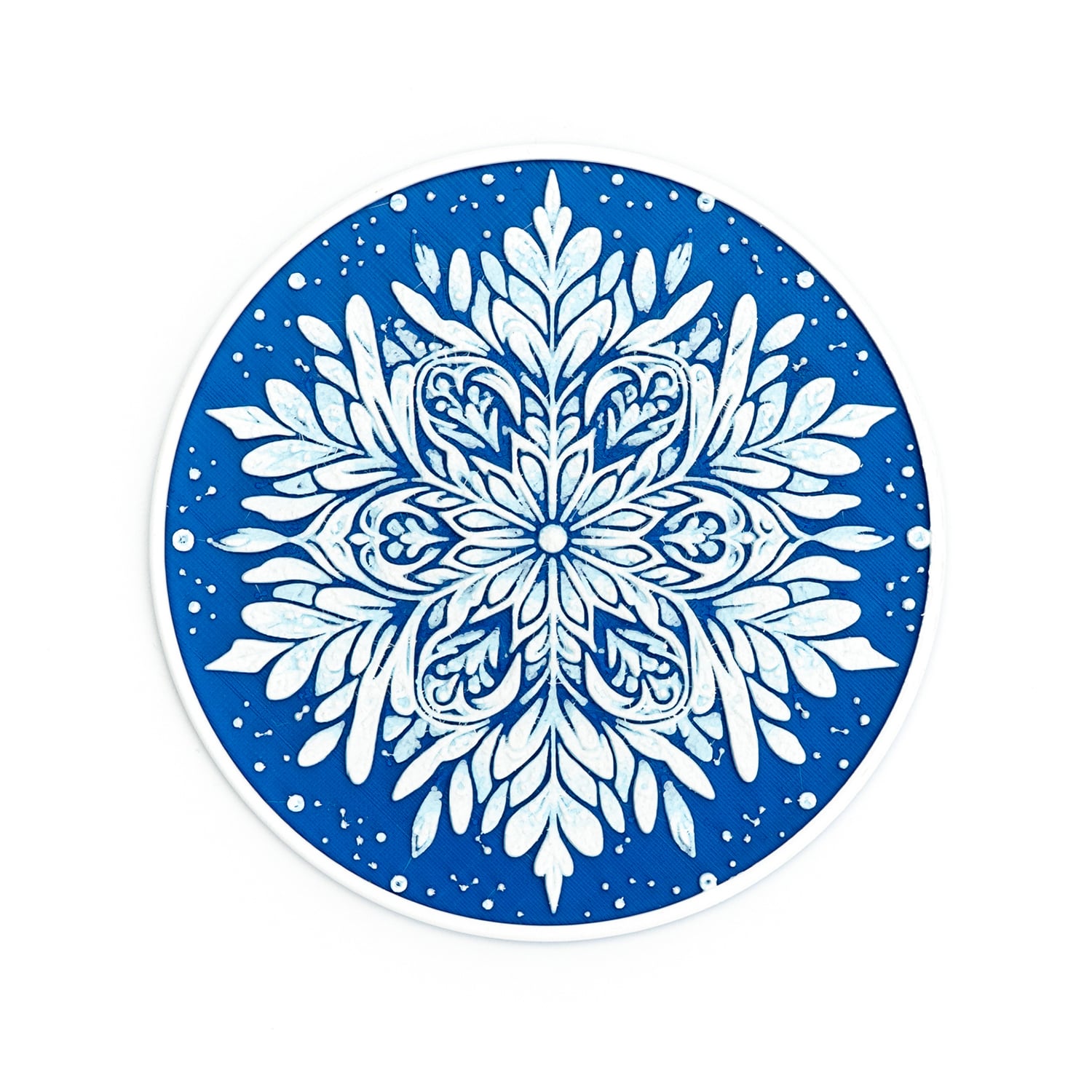 Snowflake Coasters 3d model