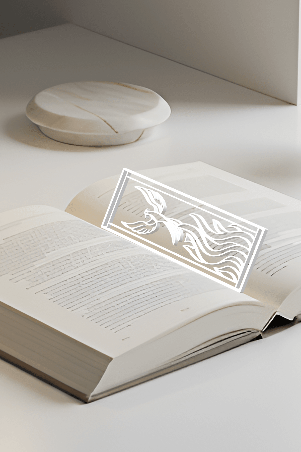 Simurg Bookmark, Gift Idea 3d model