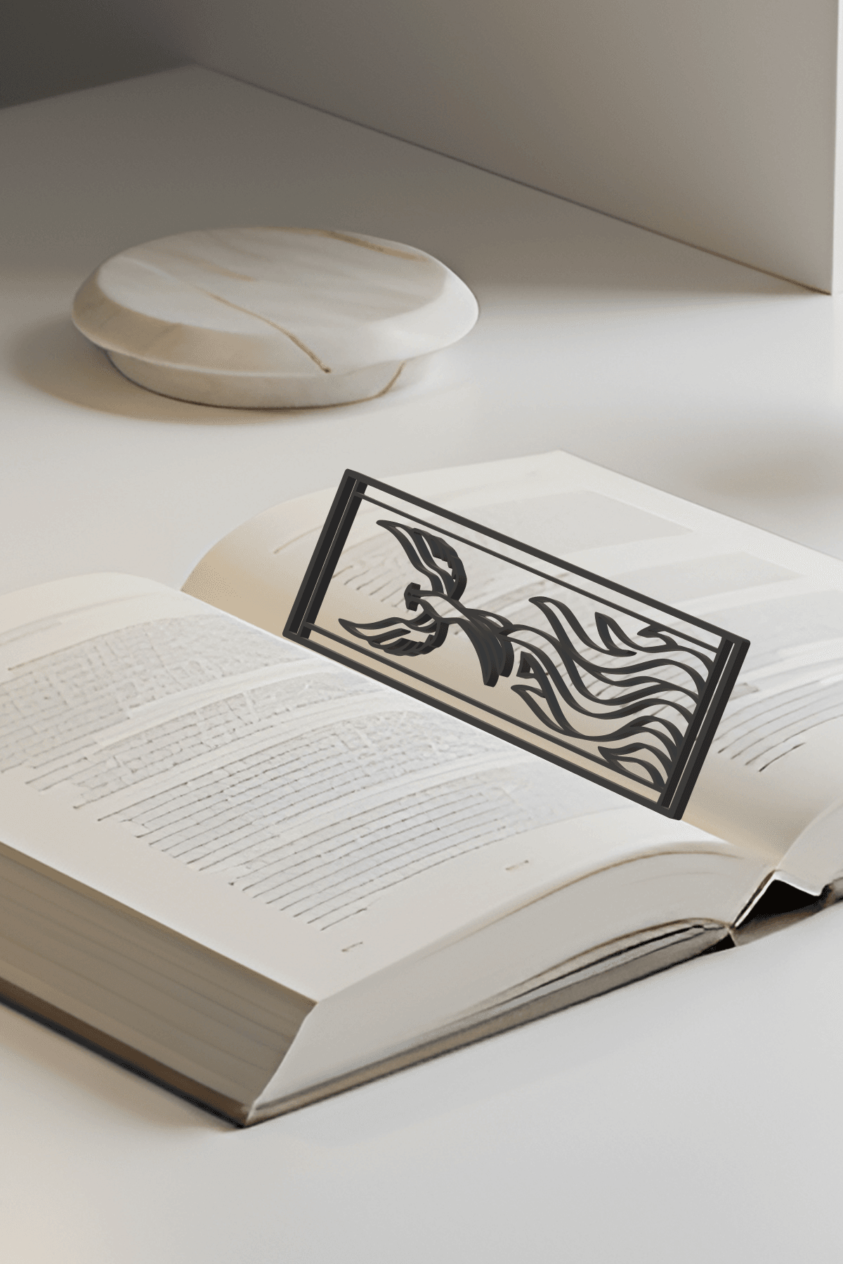 Simurg Bookmark, Gift Idea 3d model