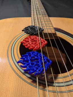 XL Flame Guitar Pick 3d model