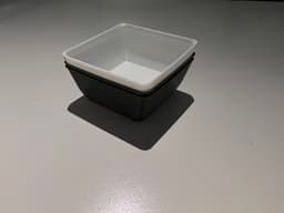 Stackable vase mode cups for sorting and storage 3d model