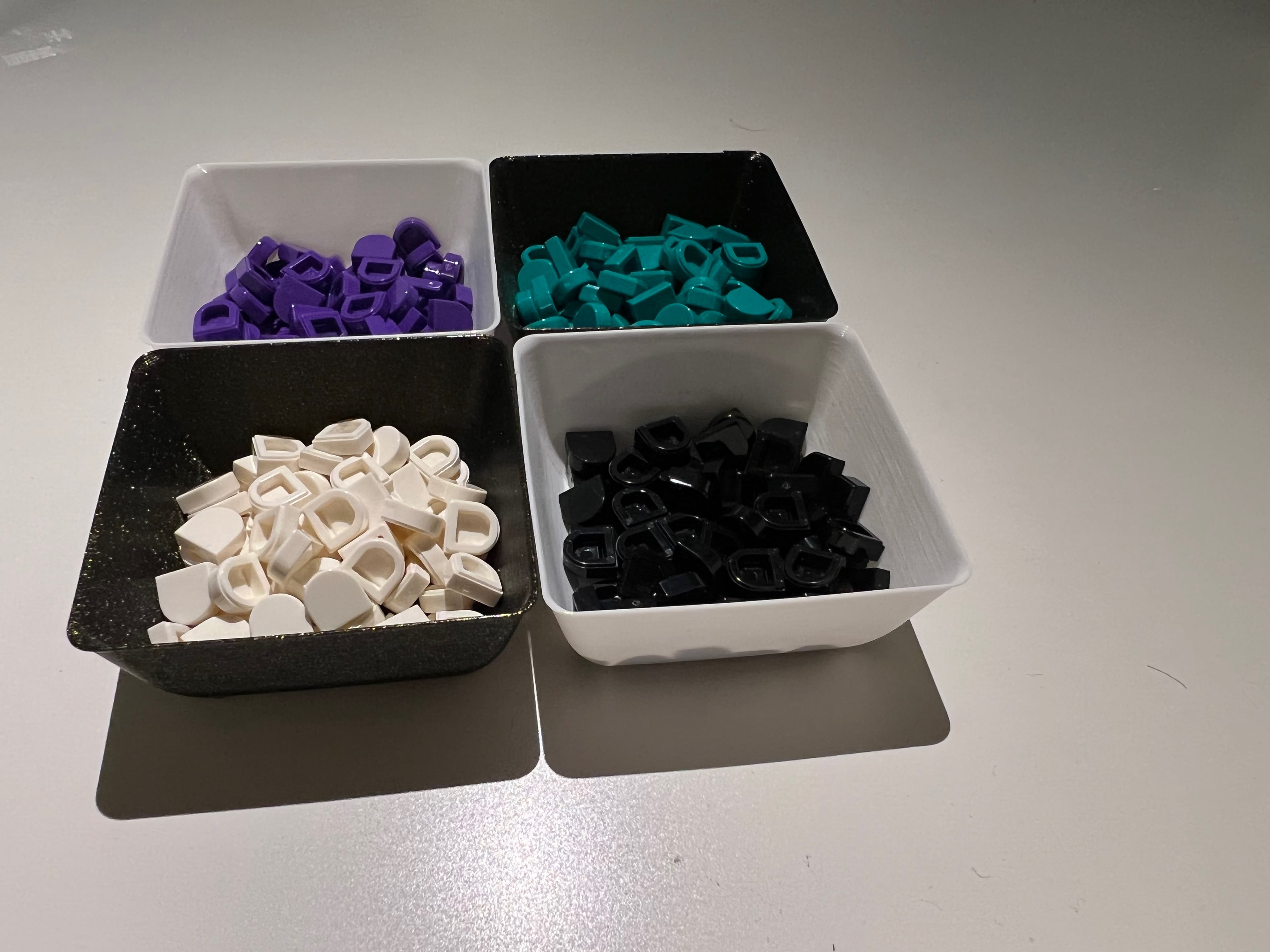 Stackable vase mode cups for sorting and storage 3d model
