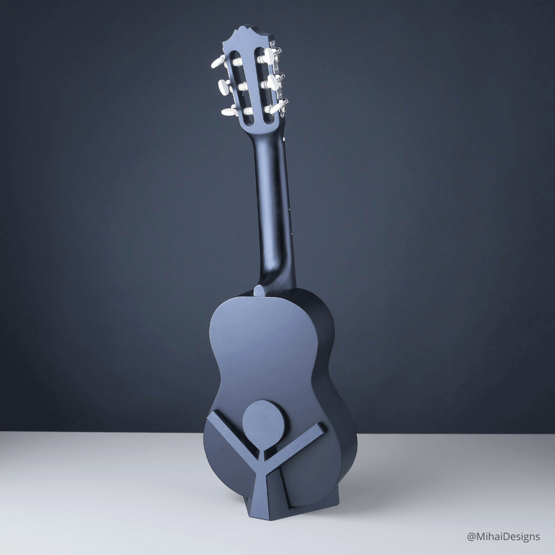 Guitalele Stand - Watch it in action https://www.youtube.com/watch?v=B4aPmMSBe0Y
Check my other projects https://mihaidesigns.com - 3d model
