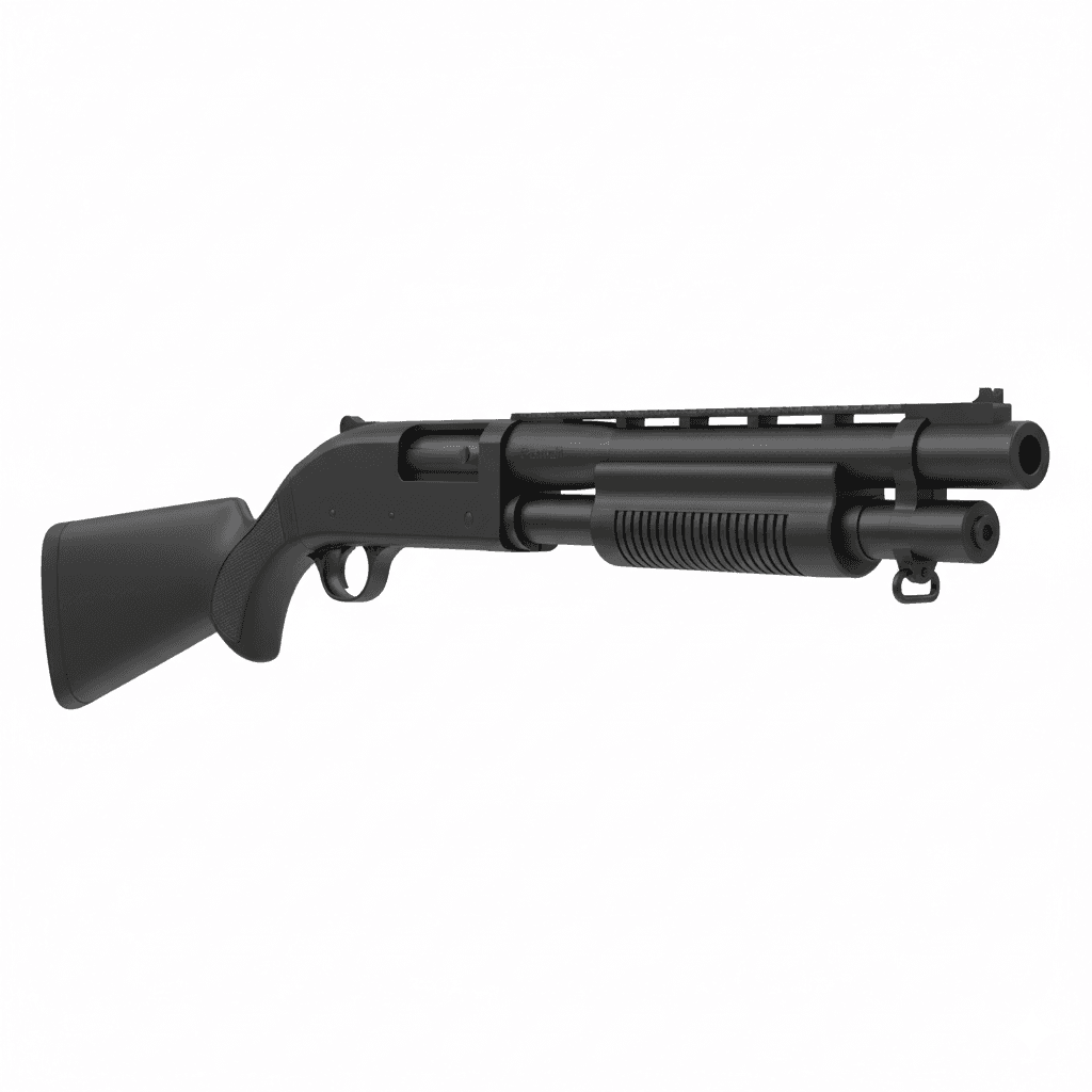 Shotgun Franchi PA3 Tactical Pump Shotgun 3d model
