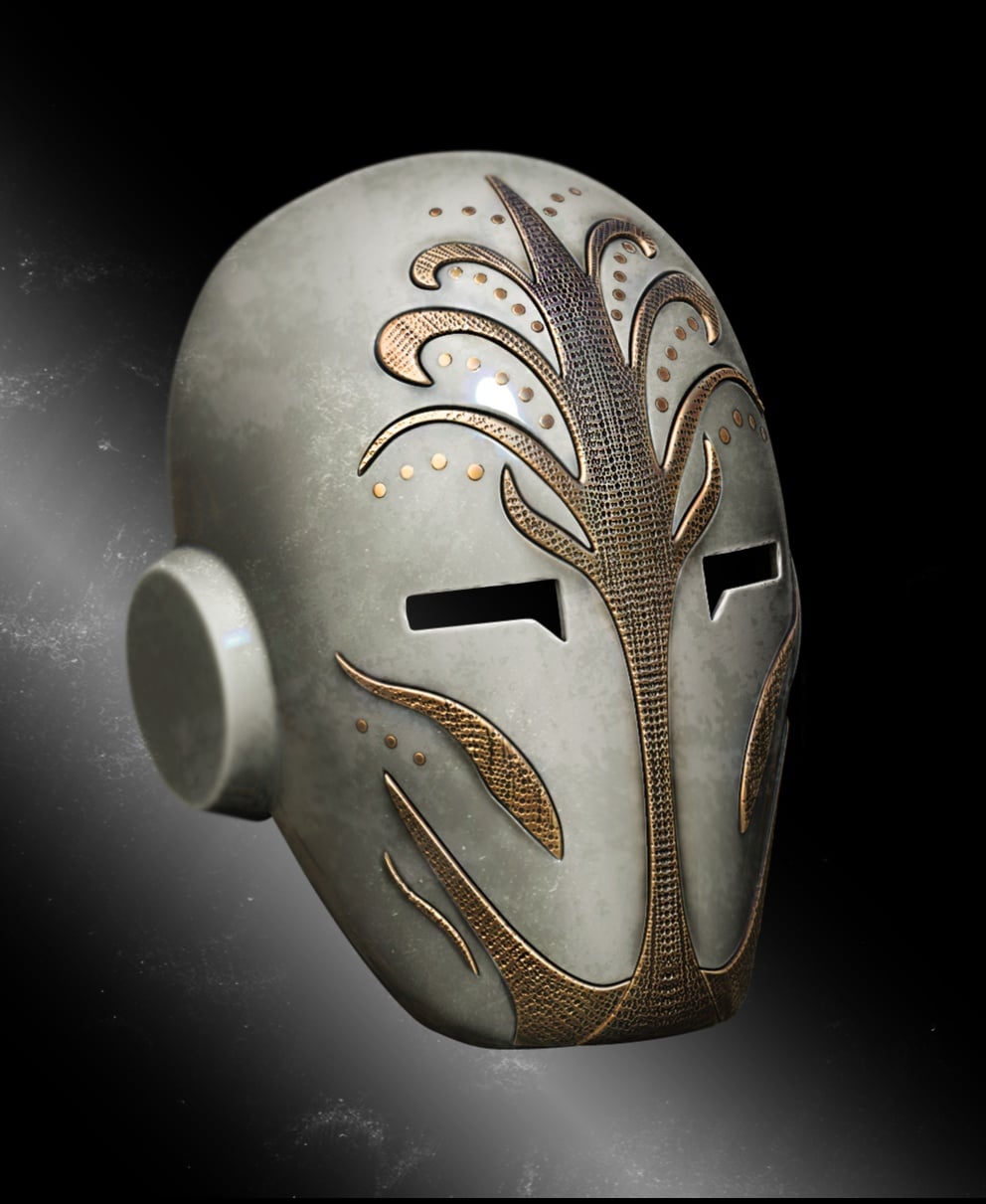 Jedi Temple guard mask 3d model