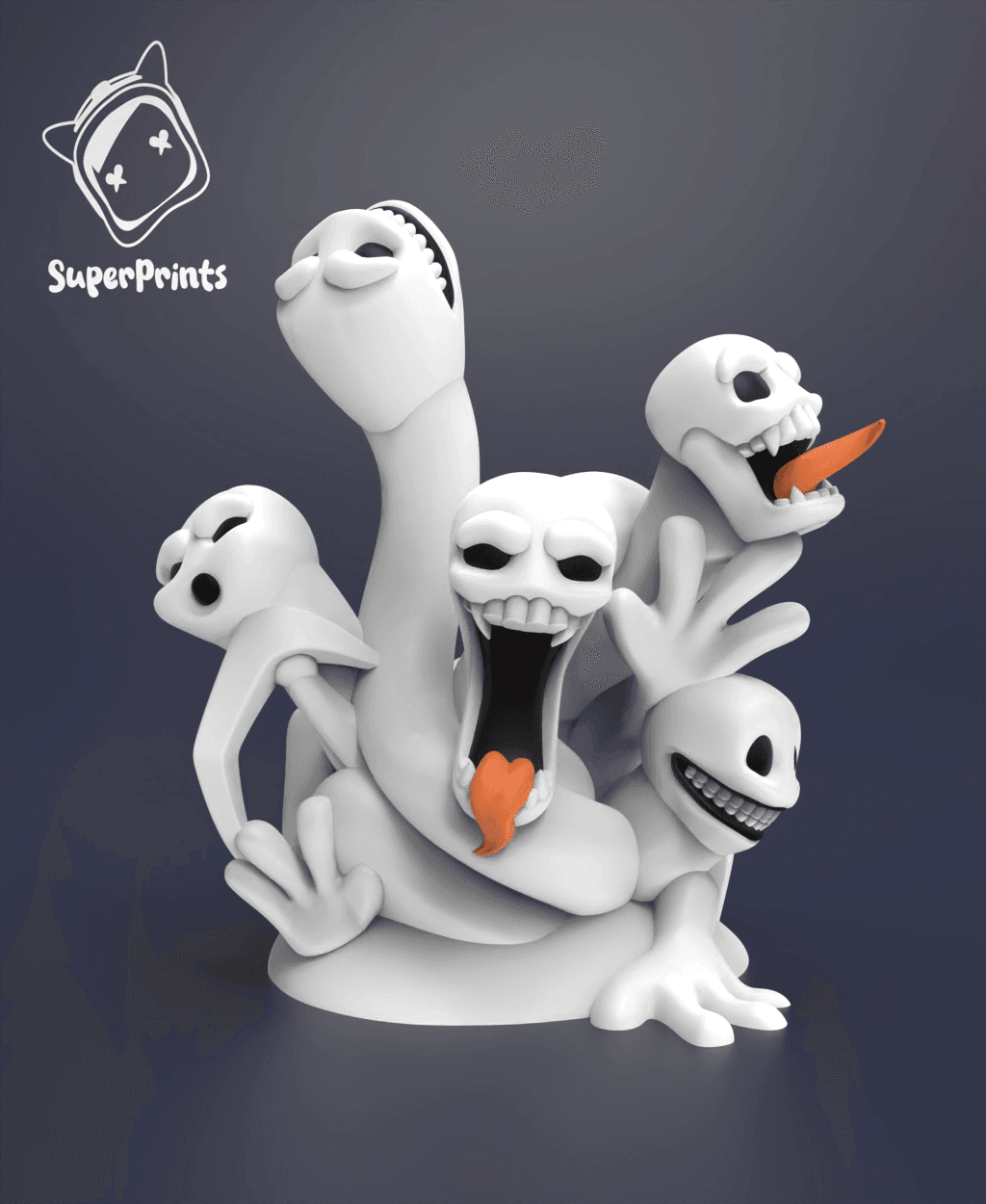 False Hydra - Easy Multicolor FDM RPG Minis (No supports) 3d model