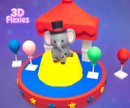 Flexi Elephant Circus Accessories 3d model