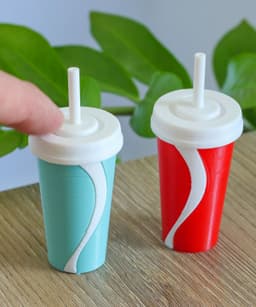 Soda Clicker – Realistic Soda Cup Fidget Toy (No AMS, No Supports) 3d model
