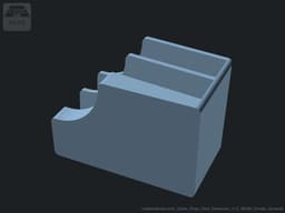 Quick Draw Card Dispenser - Fully Customizable Deck Holder or Caddy for Playing Cards 3d model
