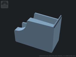 Quick Draw Card Dispenser - Fully Customizable Deck Holder or Caddy for Playing Cards 3d model