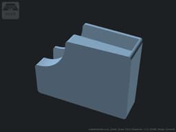 Quick Draw Card Dispenser - Fully Customizable Deck Holder or Caddy for Playing Cards 3d model