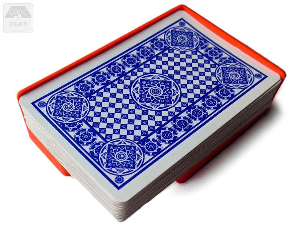 Quick Draw Card Dispenser - Fully Customizable Deck Holder or Caddy for Playing Cards 3d model