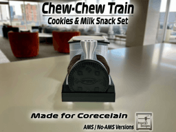 Chew-Chew Train - Milk & Cookies Set for Corcelain 3d model