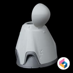 SpaceX Crew Dragon & Trunk 3d model
