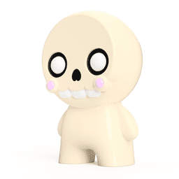 3D Printable Cute Bonehead Skeleton Figure STL - Ideal for Personal & Commercial Crafting 3d model