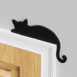 Sleeping Cat Door Topper 3d model